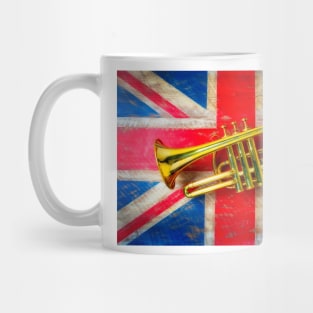 Brass Horn on British Flag Mug